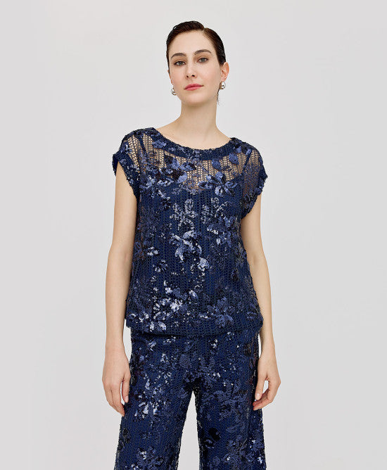 ACCESS FASHION - Top in paillettes