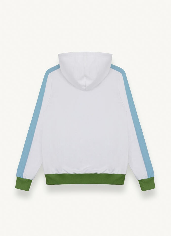 COLMAR - FELPA COLOR BLOCK FULL ZIP CON CAPPUCCIO