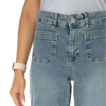 EMME MARELLA - Jeans wide leg chiaro PALMA