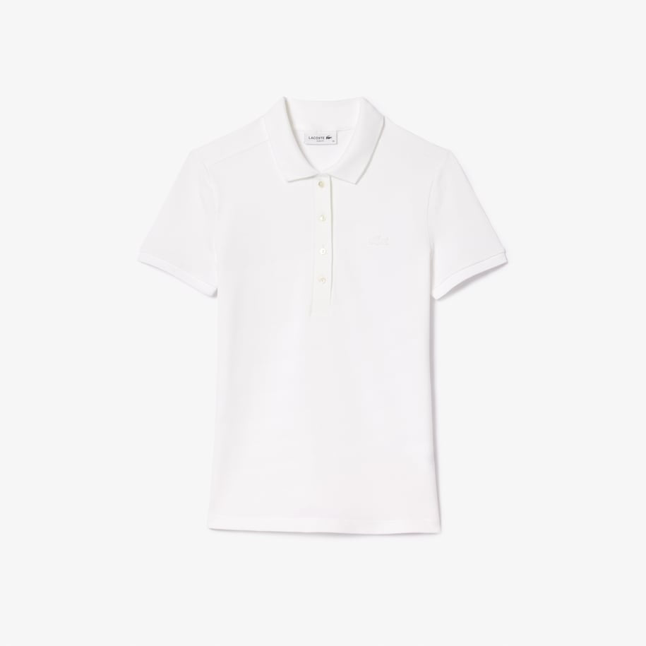 LACOSTE - Polo da donna in piqué di cotone stretch Lacoste slim fit