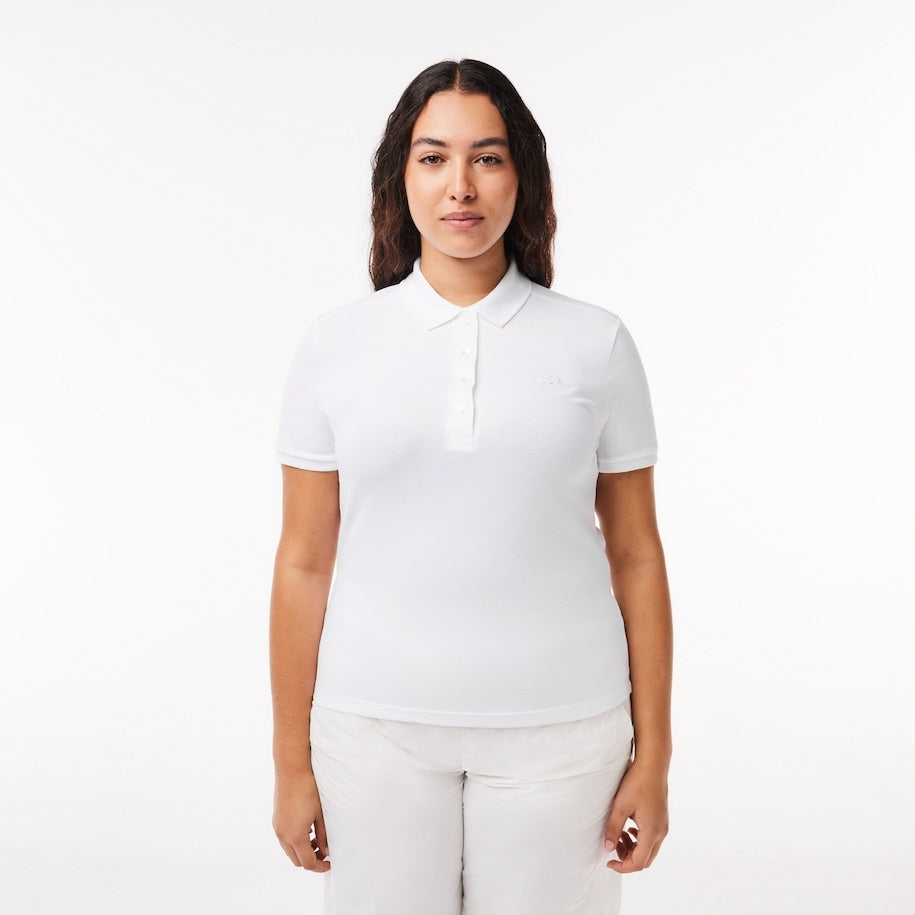 LACOSTE - Polo da donna in piqué di cotone stretch Lacoste slim fit