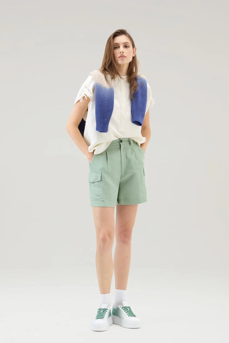 WOOLRICH - Blusa in misto lino