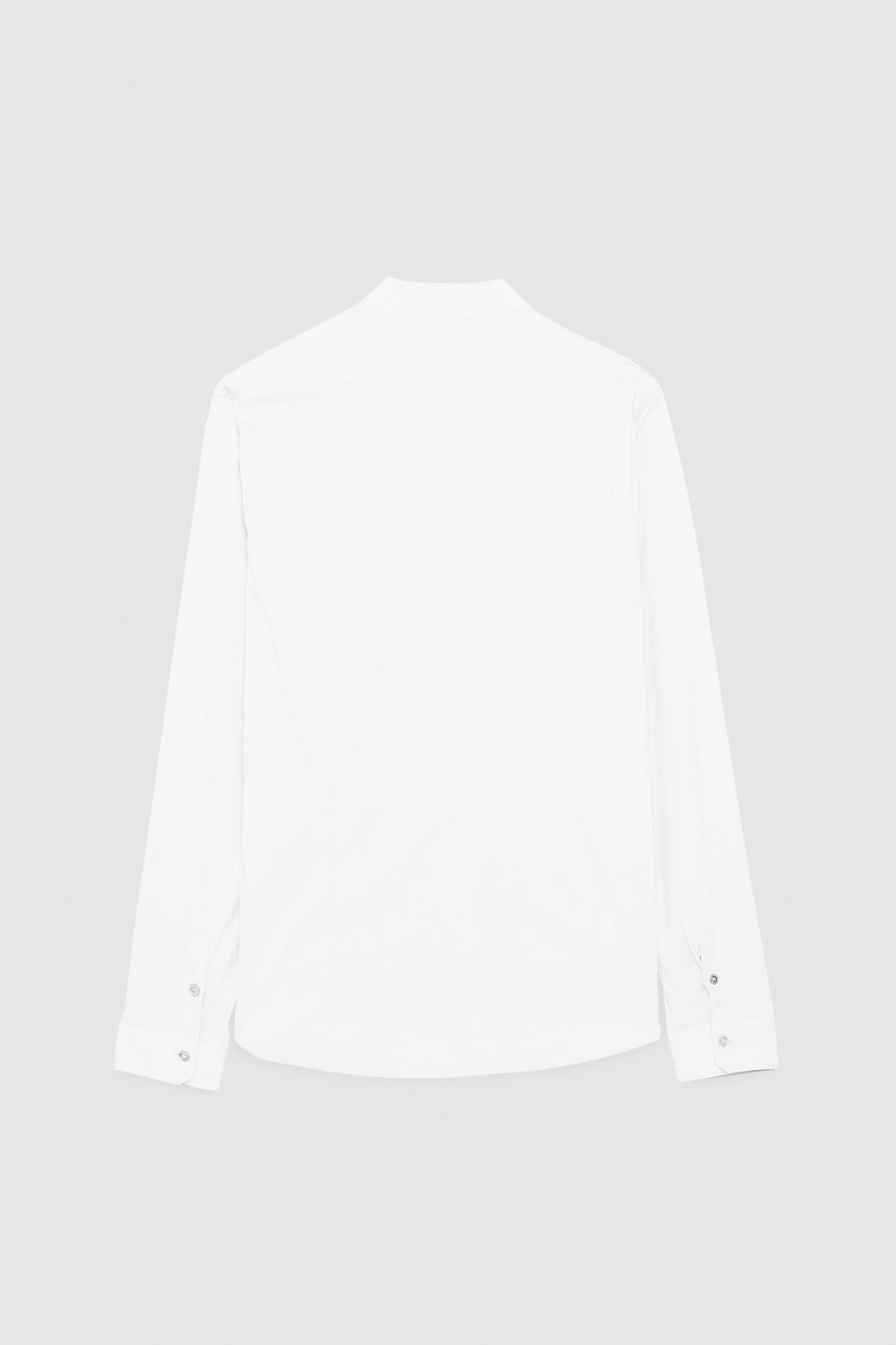 PATRIZIA PEPE - Camicia in popeline di cotone stretch con colletto alla coreana