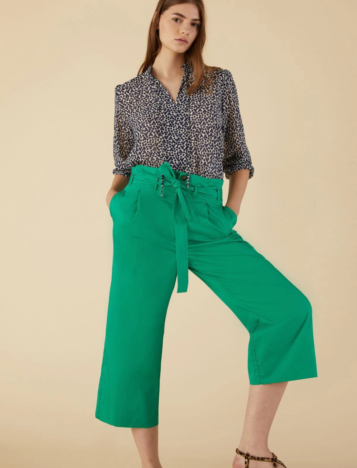 EMME MARELLA - Pantaloni in cotone GORDON