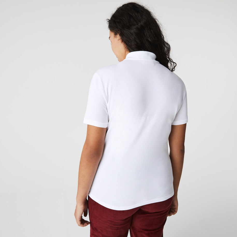 LACOSTE - Polo da donna in piqué di cotone stretch Lacoste slim fit